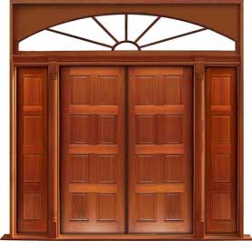 8 panel: double door + sidelight on left