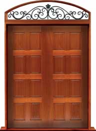 8 panel: double door + sidelight on left