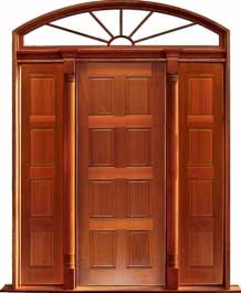 8 panel: double door + sidelight on left