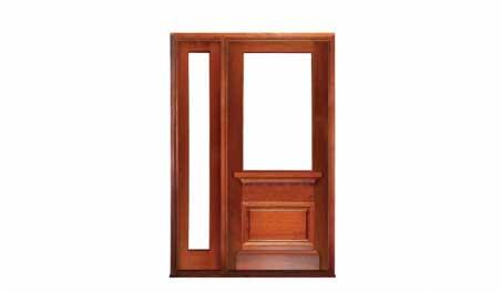 hampshire 1 light: single door + sidelight on left