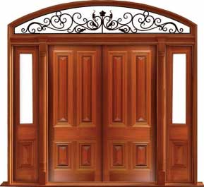 cricket bat: door in frame