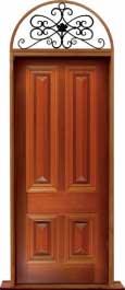 cricket bat: door in frame